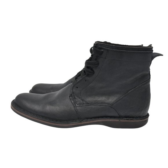 John Varvatos Sz 9M Black Leather Lace Up Comfort main image 5